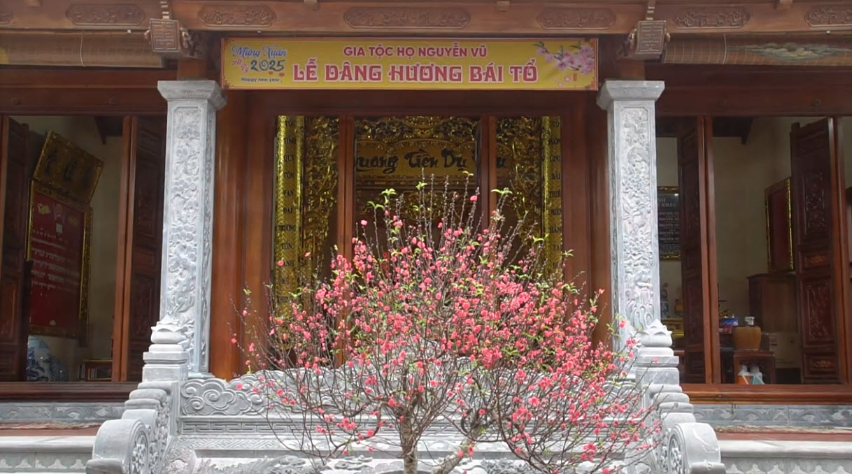 Lễ dâng hương cúng Tổ đầu xuân 2025 – Nét đẹp truyền thống của Dòng họ Nguyễn Vũ, làng Phú Kê